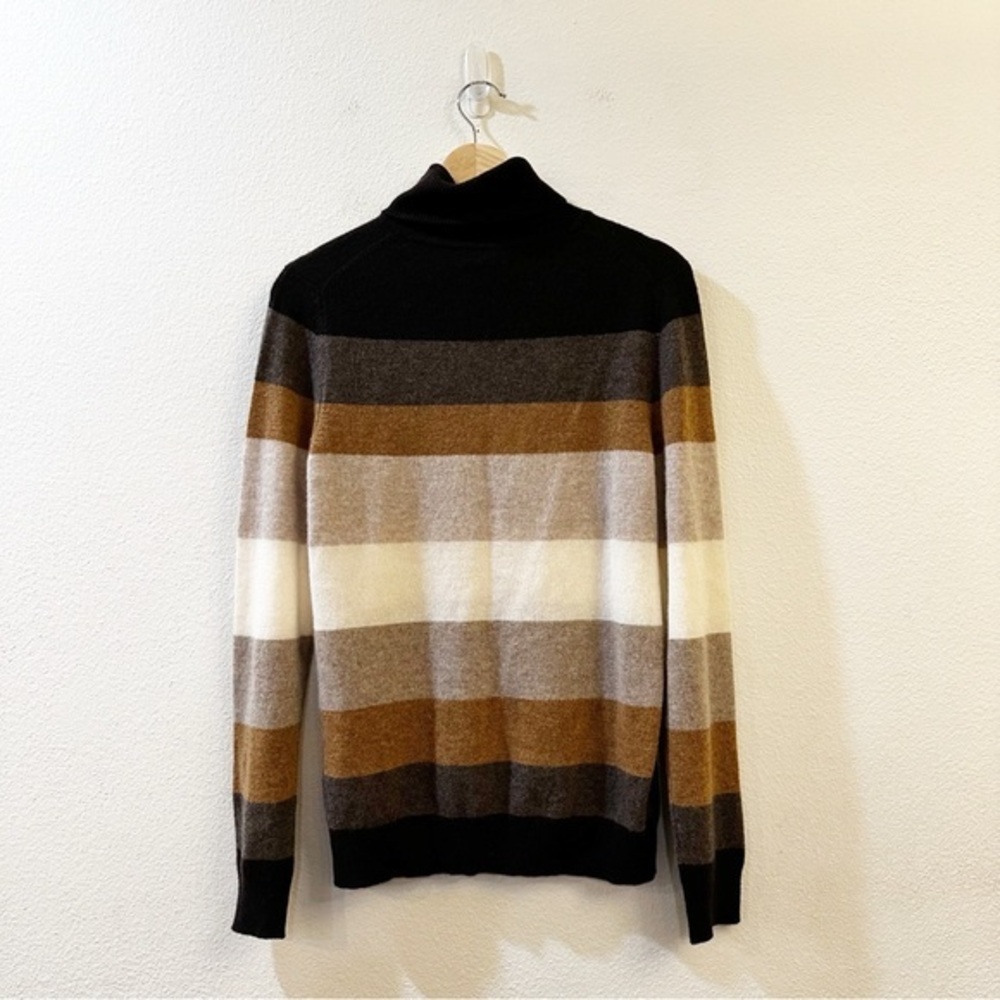 Charter Club Cashmere Striped Turtleneck Pullover Sweater Size Small - Picture 6 of 8